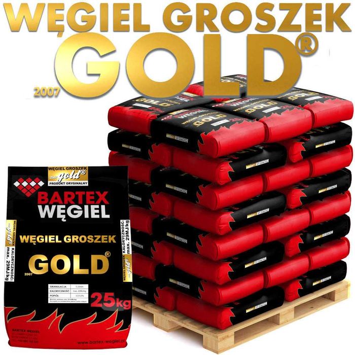 groszek GOLD * Bartex Węgiel* worki 25kg * max. 29 MJ/kg * niższa ceny