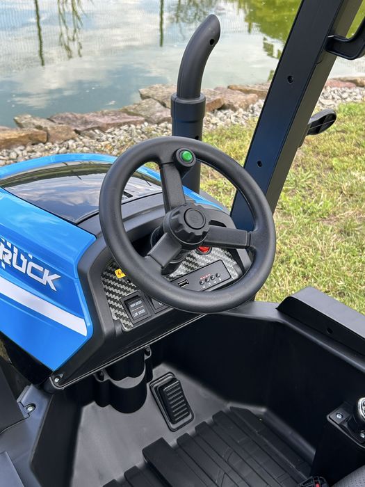 TRAKTOR na Akumulator Elektryczny Dla Dzieci 2X200W 24V 7Ah Przyczepka