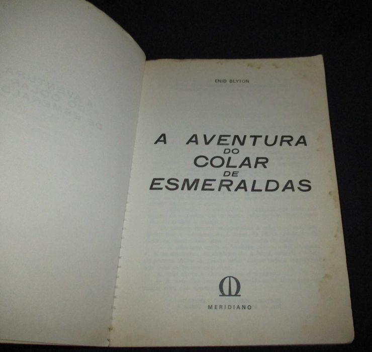 Livro A Aventura do Colar de Esmeraldas O Esconderijo Enid Blyton