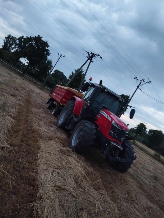 Massey Ferguson 7714S prasa  likwidacja gospodarstwa