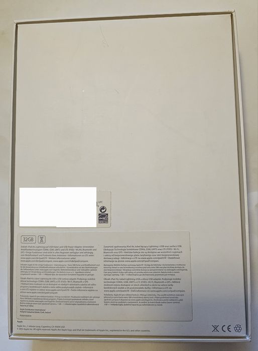 Pudełko po Apple IPad Air 32 GB kolekcjonerskie, do przechowywania