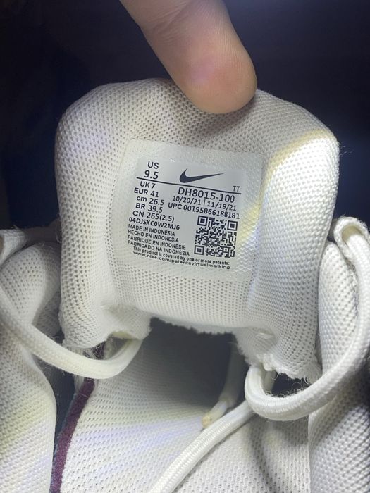 Білосніжні кросівки nike air max 95 41