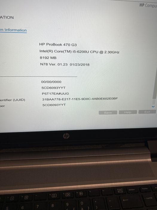 Ноутбук HP 470 G 3 с Европы