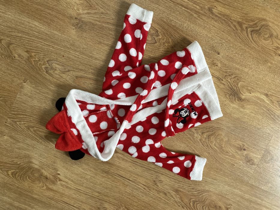 Szlafrok 68-86 Minnie Mouse Disney kąpielowy frotte Myszka Miki