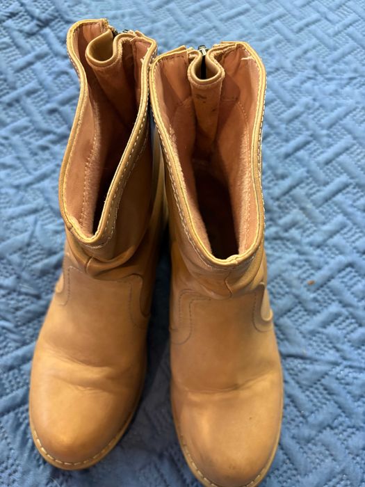 Kozaki CCC rozm. 35 ocieplane beż