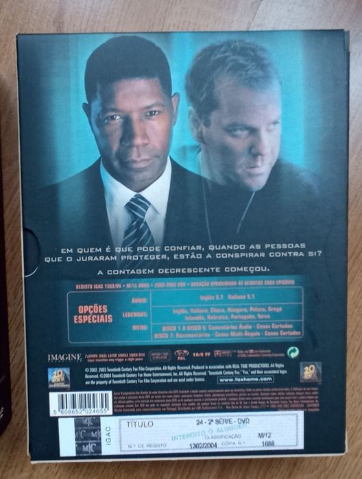 Série "24" - 2 box de 7 DVDs- temporadas 2 e 3