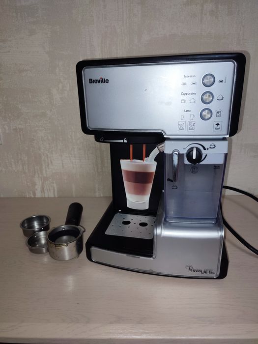 Ріжкова кавоварка еспресо Breville PrimaLatte VCF045X