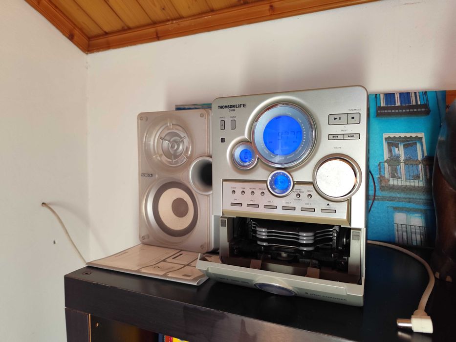 Aparelhagem Thomson Life CS520 – Rádio FM – Cassete – AUX