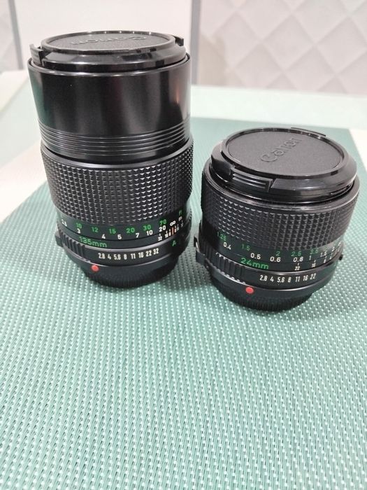 Canon A-1 e Canon AE-1 + lentes