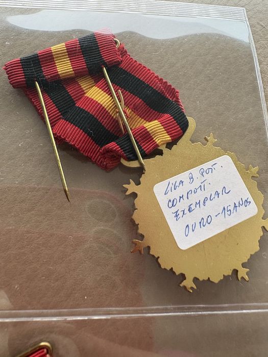 Medalha bombeiro 15 anos