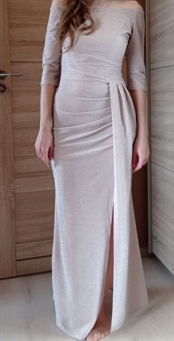 Sukienka długa z rozcięciem XS/S