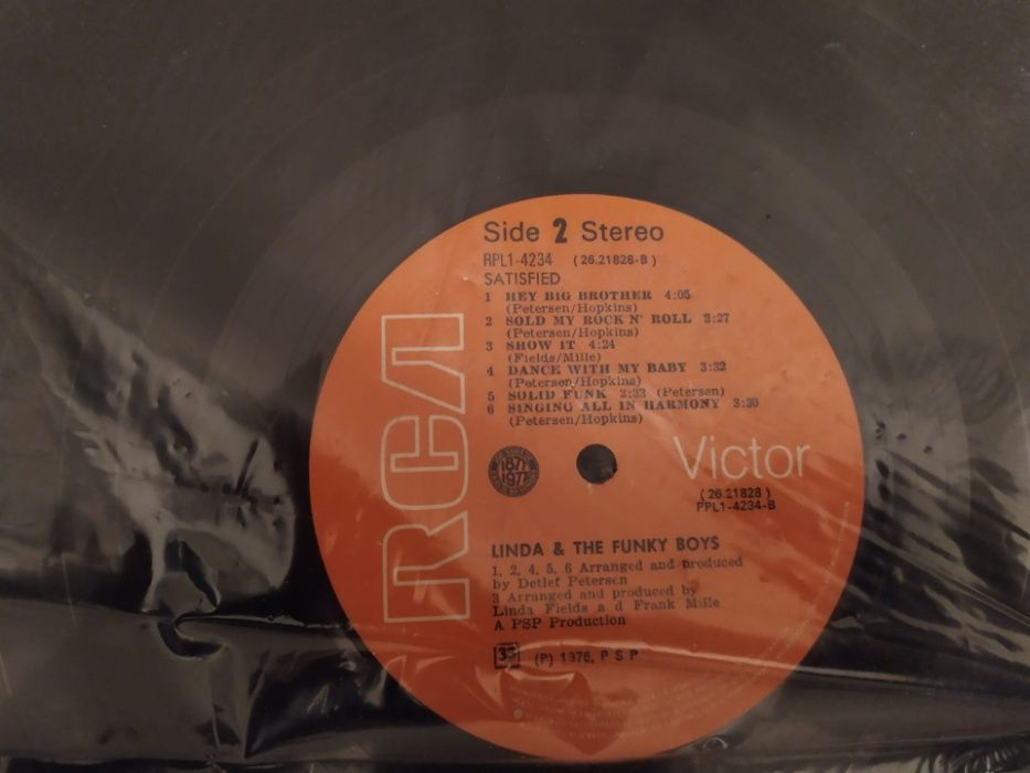 Disco vinil RCA - Linda & the Funky Boys - Single King Size