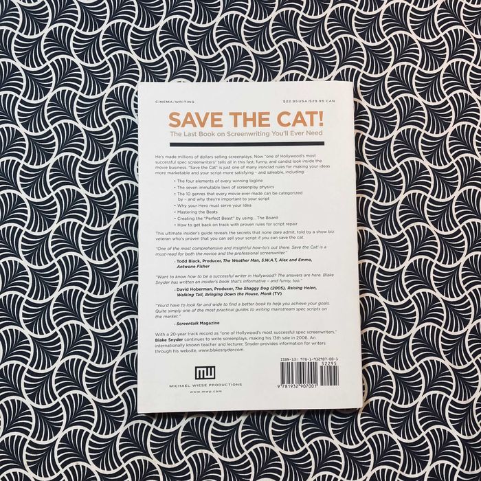 Save The Cat!	 - Blake Snyder