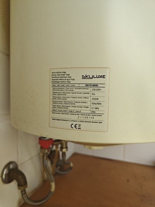 Termoacumulador Elétrico SkyLuxe 50L 1500W