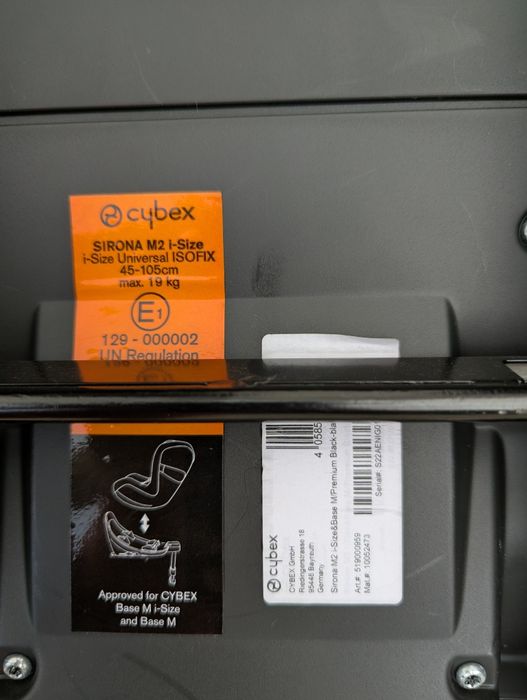 Pack Completo Cybex: Ovo Aton M + Cadeira Sirona M2 + Base M ISOFIX