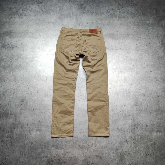 MĘSKIE Eleganckie PREMIUM Spodnie Chino Materiałowe Beżowe Levis 511