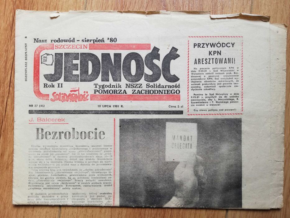 Gazetki ulotki NSZZ Solidarność - cena za zestaw