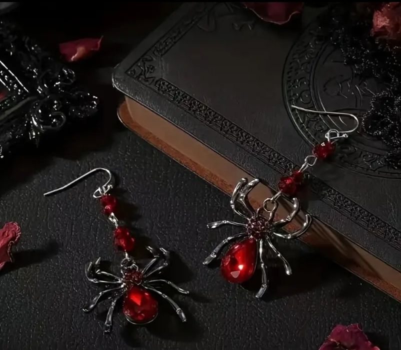 Сережки з павуком