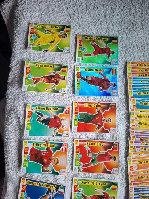 Lote Cartas Topps Match Attax Euro Mundial Estrelas e Brilhantes