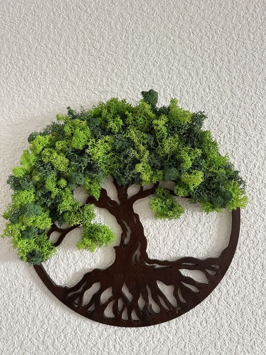 Дерево життя з норвезьким стабілізованим мохом. Вічний декор