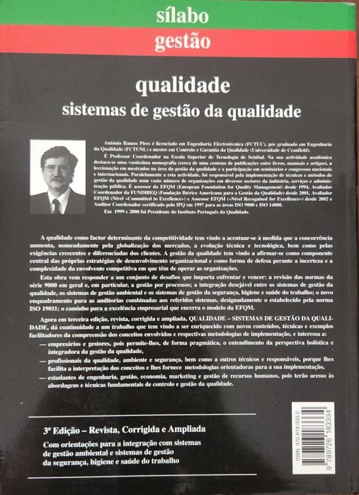 Livro "Qualidade- Sistemas de gestão da qualidade" da Silabo