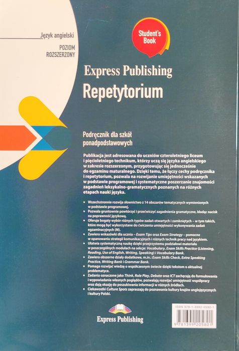 Język angielski - repetytorium - poziom rozszerzony