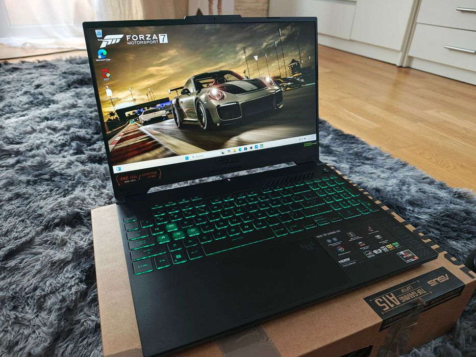 GAMINGOWY Laptop ASUS TUF 15.6"R5 12x4.55Ghz16GB,RTX4050/140W-6GB/GW27