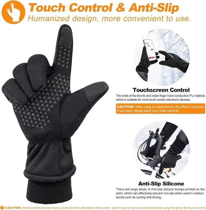 Nowe męskie zimowe rękawiczki / ocieplane / wodoodporne Tiakia !L/XL!