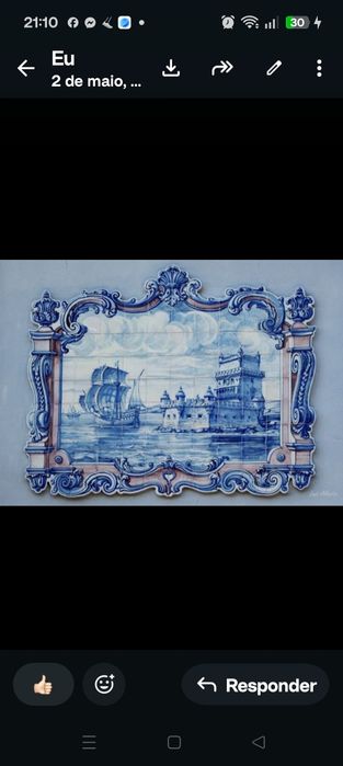 Azulejos pintados á mão