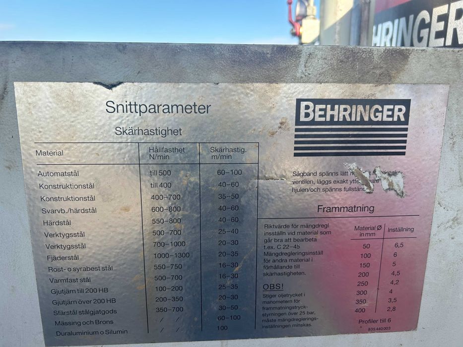 pila automatyczna behringer hbp 303a do stali