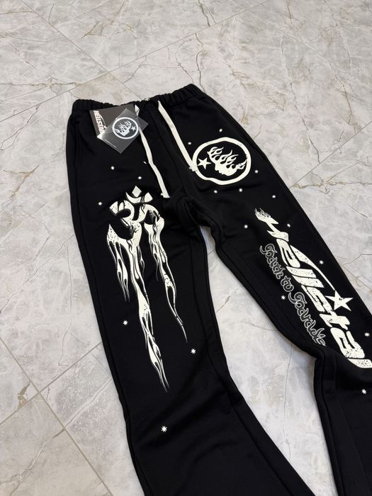 Штани Hellstar Flared Pants Black Distressed