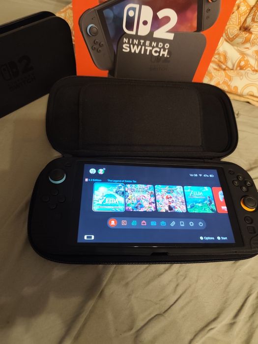 Nintendo switch 2 + gry + futerał + szkło ochronne