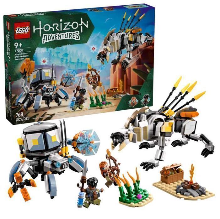 Klocki LEGO Horizon 77037 Aloy i Varl kontra krabołaz i piłoząb