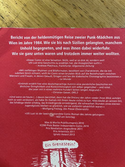 Graphic Novel "Heute ist der letzte Tag..." - Ulli Lust (Alemão)