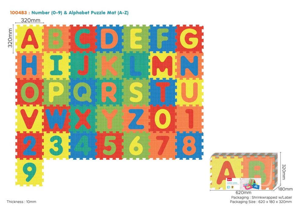 Mata Puzzle Cyferki i Literki ZDN.1004B3