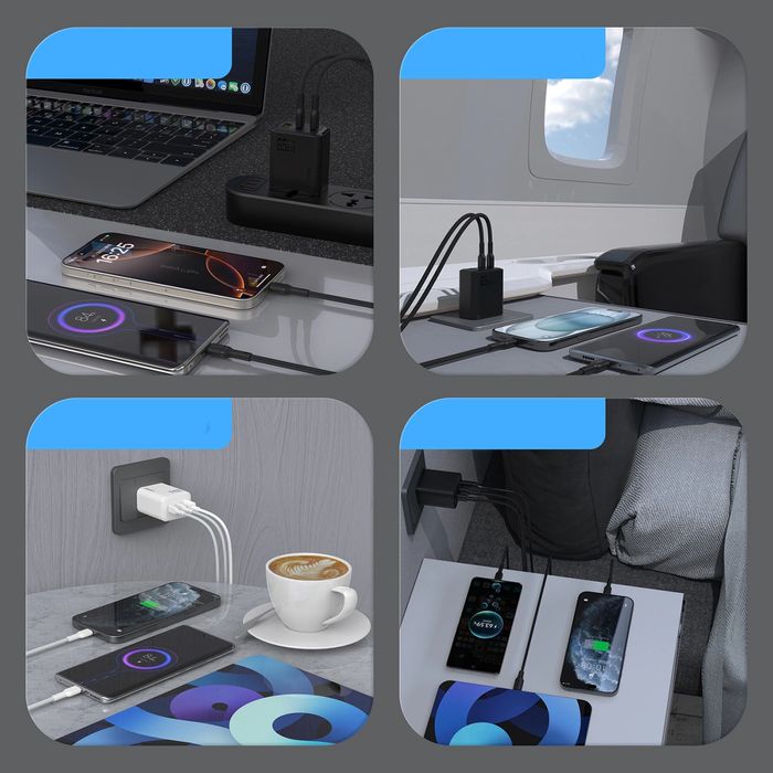 Ładowarka sieciowa Dudao A29C 65W GaN + kabel USB-C - czarna