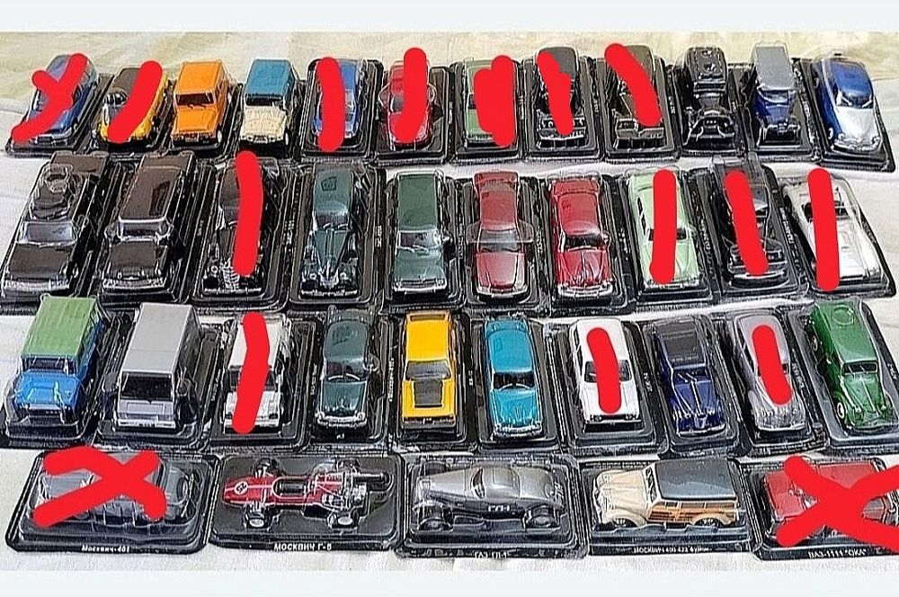 АВТОЛЕГЕНДЫ и Автомобиль на СЛУЖБЕ. Модели автомобилей, лимузинов, кабриолетов, автобусов времён СССР. Все модели в блистере Деагостини DeAgostini.