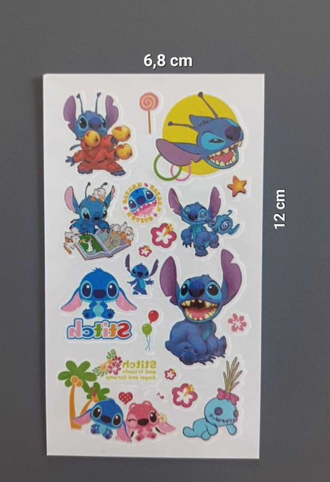 5 arkuszy tatuaże zmywalne LILO i STITCH