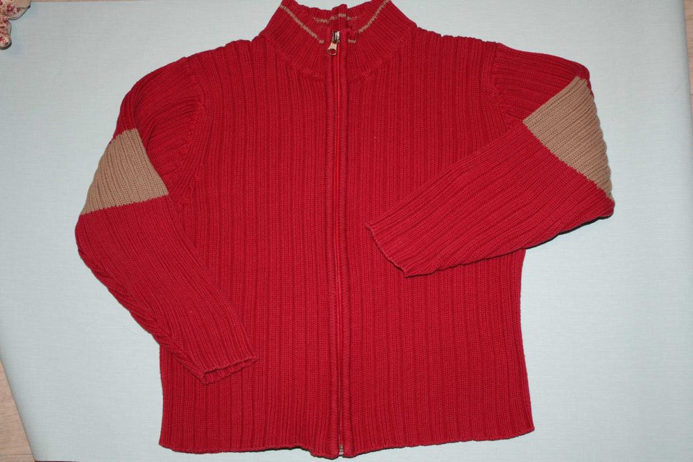 Супер тепла кофта з горлом на змійці для хлопчика 8/9 років,р-128/134.