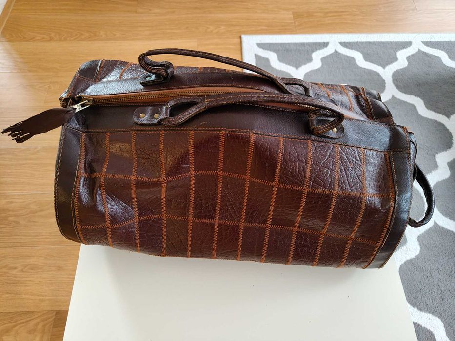 Skórzana torba weekendowa