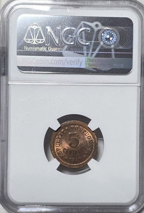 5 centavos 1930 MS64RB
