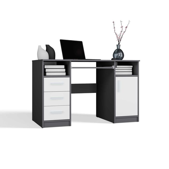 BIURKO DELTA 120 CM 3 Szuflady Szafka Półki Do Biura RÓŻNE KOLORY