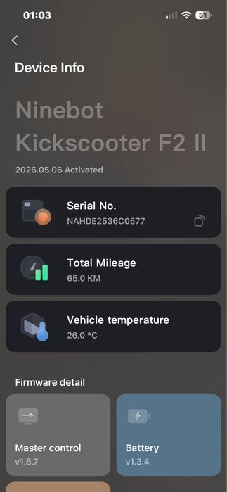 Trotinete Ninebot F2 II da Segway ( Com Garantia ) só 65km
