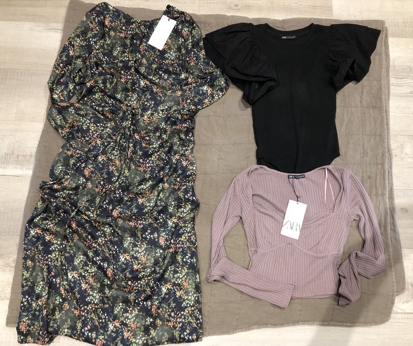 Paka zestaw paczka ubran Zara xs s kilka M 30 sztuk 5 nowe z metkami