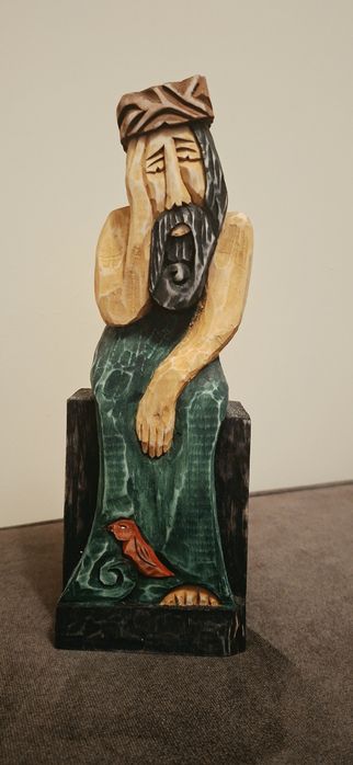 Chrystus frasobliwy rzeźba ludowa