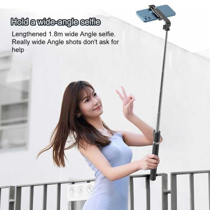 Большая крепкая селфи палка 1.8 м. ! Штатив-трипод +Bluetooth ДУ.