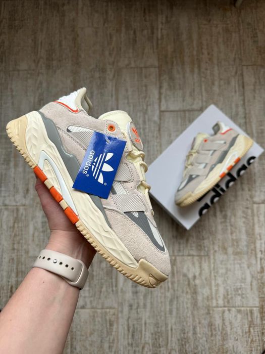 Кросівки Жіночі Adidas Niteball HD Beige & White Orange / Женские Кроссовки Adidas / Adidas
