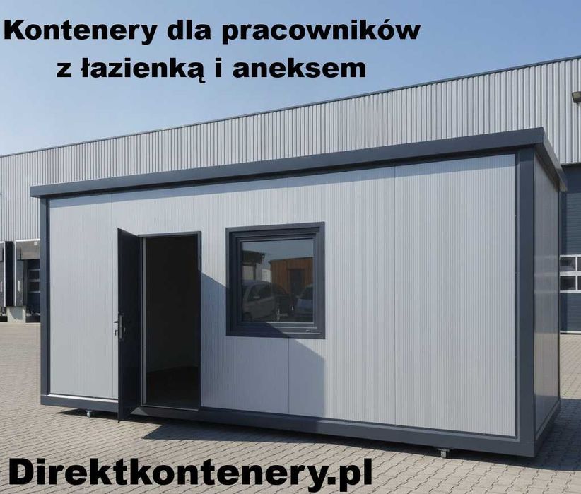 Kontener socjalny, mieszkalny z łazienką i kuchnią całoroczny 4 os.