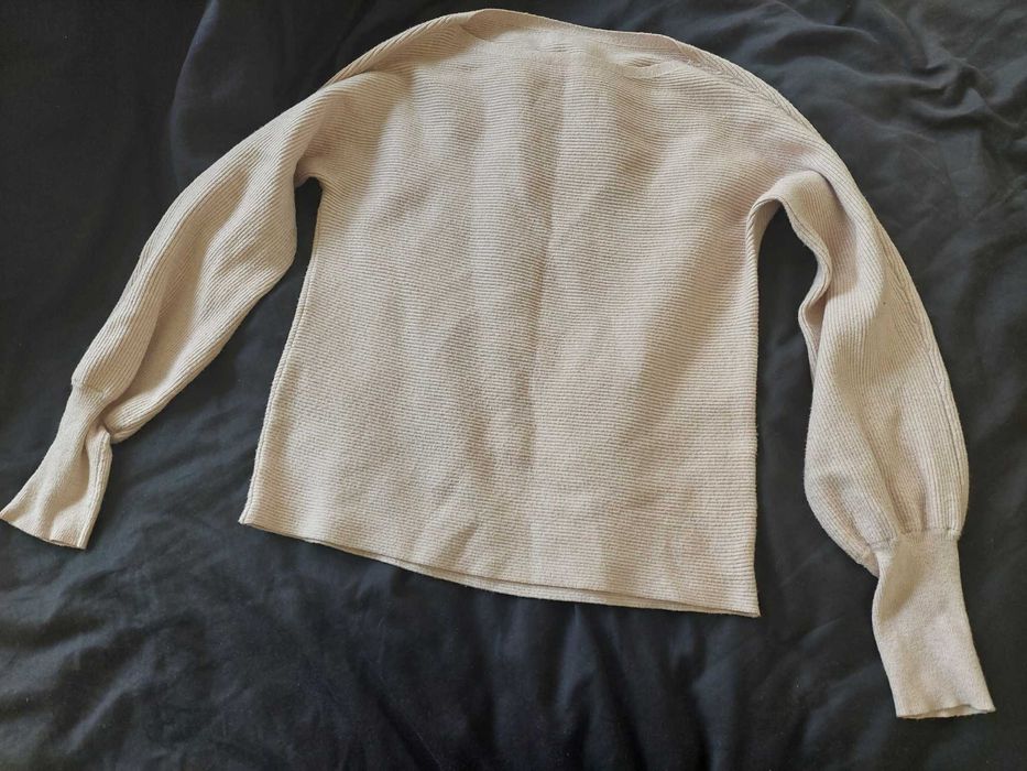 Sweter oversize S pudrowy róż