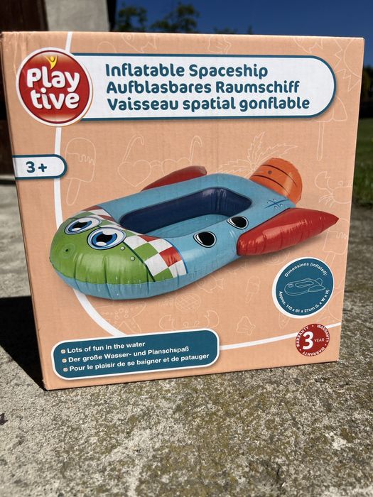 Ponton dmuchany plus koło dmuchane papuga - ZESTAW